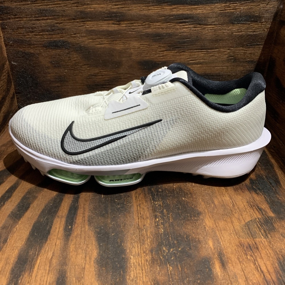 Nike Infinity Tour BOA 2 Men Sz 8 Wide Golf Cleats Shoes White Blk FN6730-100